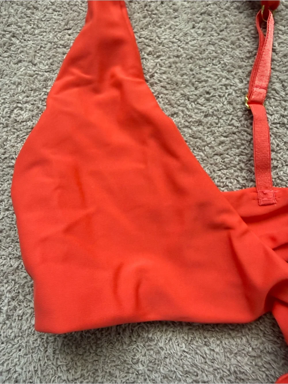 BEACH BUNNY - Skylar Wrap Swim Top - POPPY
